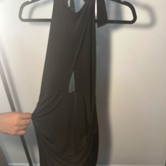 Lucy In The Sky Bodycon Peek A Boo Halter Dress - Picture 4 of 5